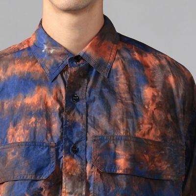 コットン テクニカルハンドダイミリタリーシャツ | TOMORROWLAND (Men