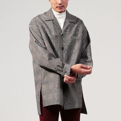 英式織　カバーオールシャツ
