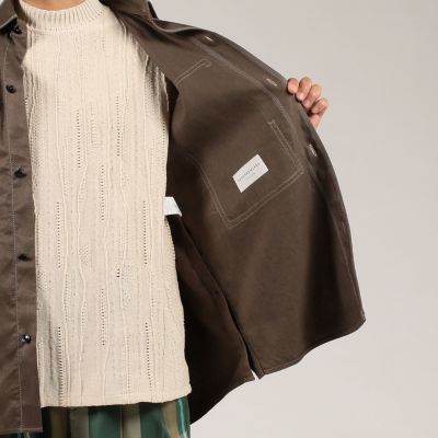 リネンツイル シャツブルゾン | TOMORROWLAND (Men)/トゥモローランド