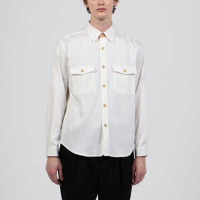 セルローストリアセテート ダブルポケットシャツ | ファッション・服