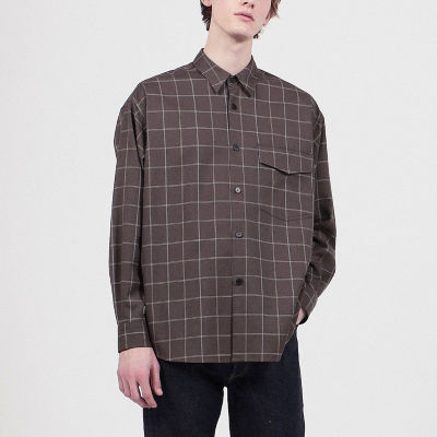 MARNI 丸く ウールギャバジンシャツ ウール 46 ベージュ