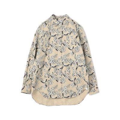 ＜TOMORROWLAND (Men)＞コットンセルロース　バードプリント　ラウンドカラーシャツ
