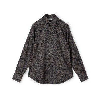 ＜TOMORROWLAND (Men)＞コットン　ペイズリープリント　ワイドスプレッドカラーシャツ