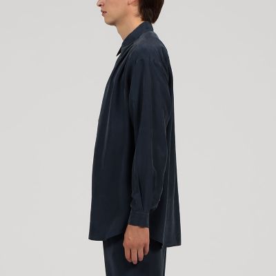 シルクガーメントダイ　プルオーバータックシャツ