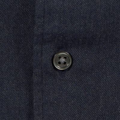 コットンカシミヤ　ワイドスプレッドカラーシャツ