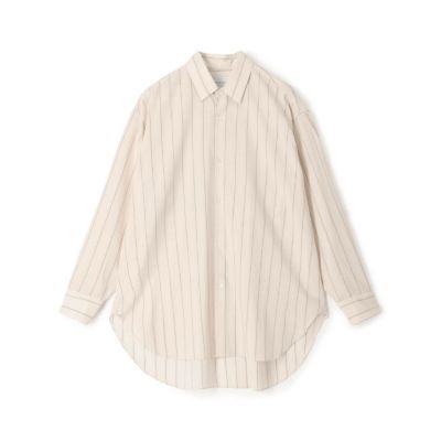 ＜TOMORROWLAND (Men)＞ウールナイロンストライプ　ロングスリーブ　オーバーシャツ