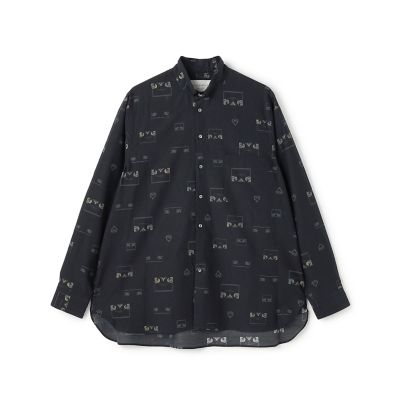 【送料無料】TOMORROWLAND (Men)/トゥモローランド コットンシルクプリント ロングスリーブシャツ 18ブラックケイ トップス【三越伊勢丹/公式】