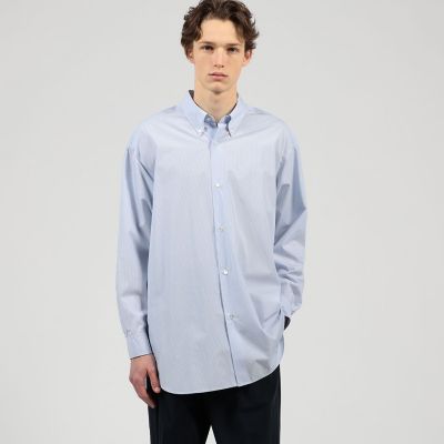 美品＊マルティニーク コットンブロードロングシャツ 定価3.1万 バンドカラー コットンブロード ボタンダウン ロングシャツ | TOMORROWLAND (Men