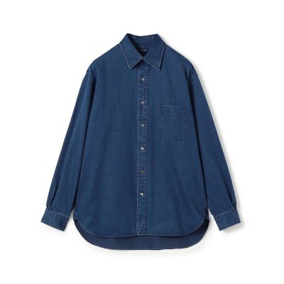 ＜TOMORROWLAND (Men)＞コットンインディゴ　セミワイドカラーシャツ　ＣＡＮＣＬＩＮＩ