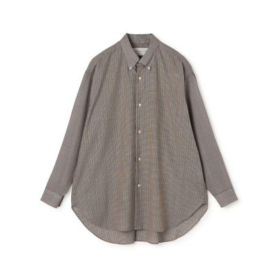 シャツ WASHED FINX TYPEWRITER CHECK P