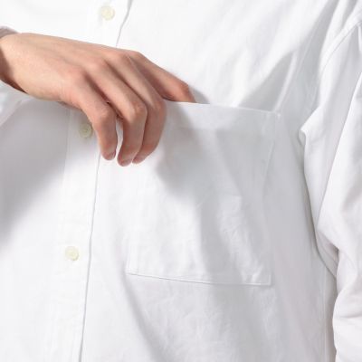コットンオックスフォード　オーバーサイズボタンダウンシャツ