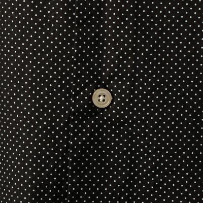 タイプライタードット　カッタウェイカラーシャツ