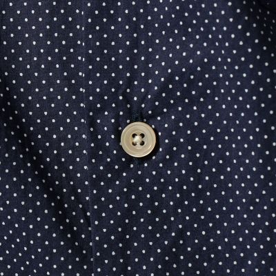 タイプライタードット　カッタウェイカラーシャツ