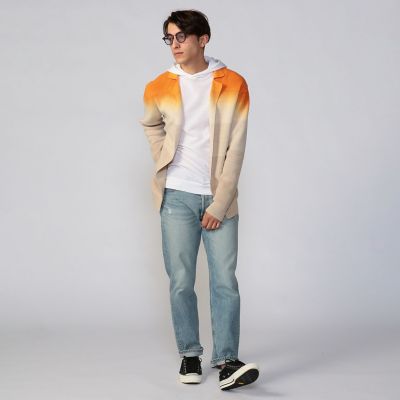 ＜TOMORROWLAND (Men)＞グラデーションダイ　ボタンレスカーディガン