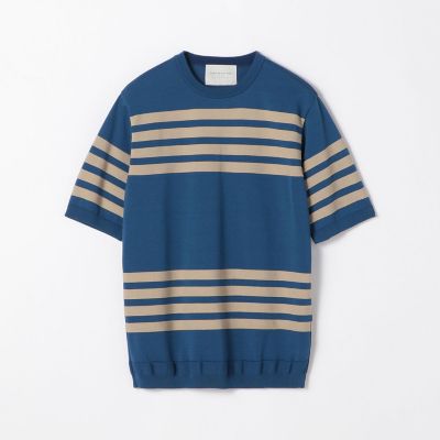 パネルボーダー ニットTシャツ tricot－T | TOMORROWLAND (Men 