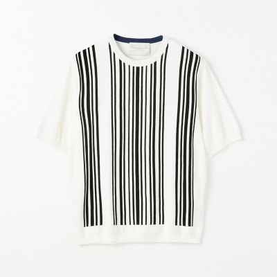 TOMORROWLAND TRICOT ニットシャツ M ストライプ TOMORROWLAND TRICOT ニットシャツ M ストライプ - メルカリ