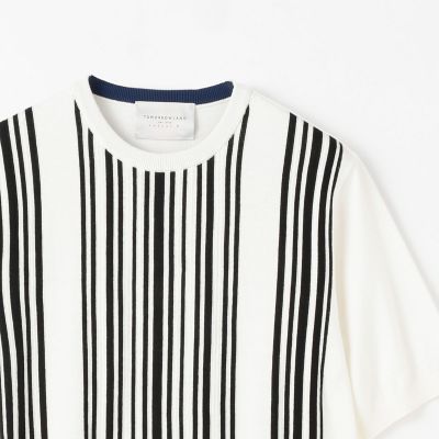 TOMORROWLAND TRICOT ニットシャツ M ストライプ TOMORROWLAND TRICOT ニットシャツ M ストライプ - メルカリ