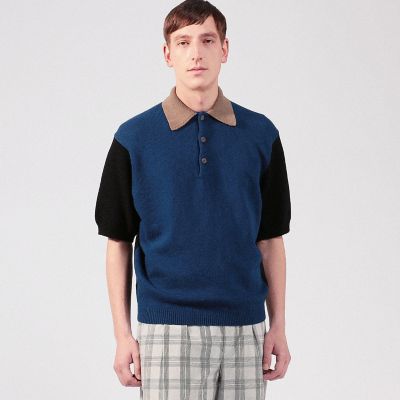 ＜TOMORROWLAND (Men)＞コットンチェーンリリー　ニットポロシャツ