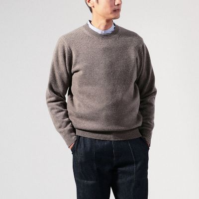 スーパーファインラムウール　クルーネック
