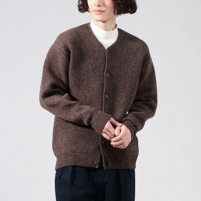 シェットランドウール Vネックカーディガン | TOMORROWLAND (Men