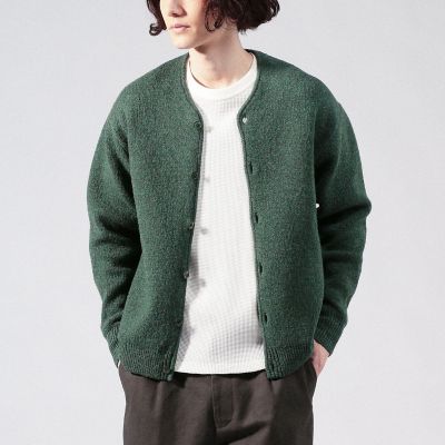 シェットランドウール Vネックカーディガン | TOMORROWLAND (Men