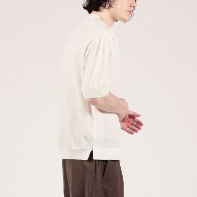 リネンニットコンビ クルーネックTシャツ | TOMORROWLAND (Men 