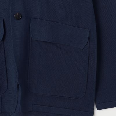 【タイムセール：７月２８日（月）午前９時３０分迄】スビンコットンシルク　ニットジャケット