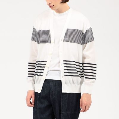 ＴＯＭＯＲＲＯＷＬＡＮＤ　ＴＲＩＣＯＴ　コットンナイロン　Ｖネックカーディガン
