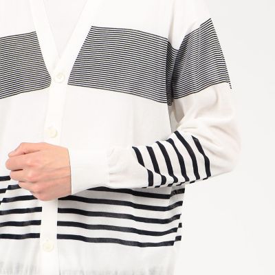 ＴＯＭＯＲＲＯＷＬＡＮＤ　ＴＲＩＣＯＴ　コットンナイロン　Ｖネックカーディガン
