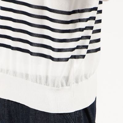 ＴＯＭＯＲＲＯＷＬＡＮＤ　ＴＲＩＣＯＴ　コットンナイロン　Ｖネックカーディガン