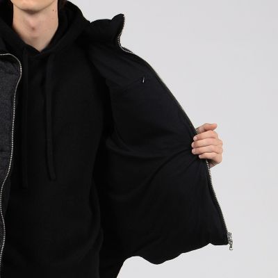 カシミヤ　ニットダウンベスト