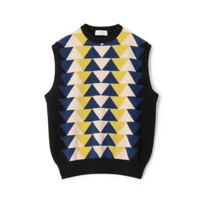 TOMORROWLAND (Men)/トゥモローランド 【タイムセール:7月28日(月)午前9時30分迄】TOMORROWLAND tricot ラムウール クルーネックニットベスト