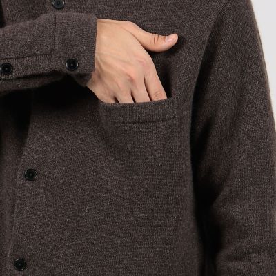 ７ゲージカシミヤ　ニットブルゾン