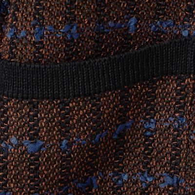 ミックスツイード　ダブルブレステッド４Ｂニットジャケット