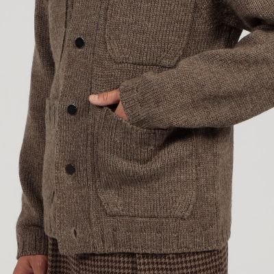 ＴＯＭＯＲＲＯＷＬＡＮＤ　ｔｒｉｃｏｔ　ハイランドウール　ニットブルゾン