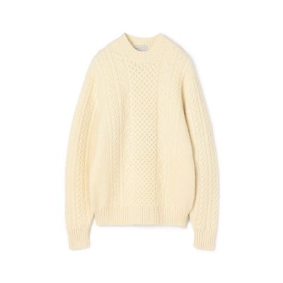 ＴＯＭＯＲＲＯＷＬＡＮＤ　ｔｒｉｃｏｔ　ウール　ケーブルニット