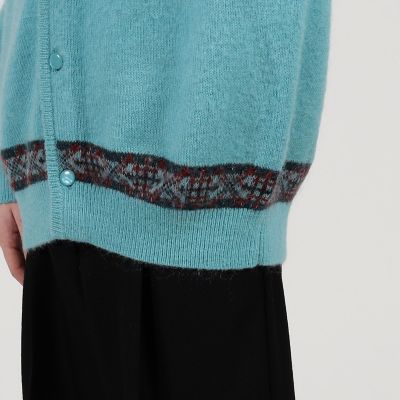 ＴＯＭＲＲＯＷＬＡＮＤ　ｔｒｉｃｏｔ　フェアアイルジャガード　カーディガン
