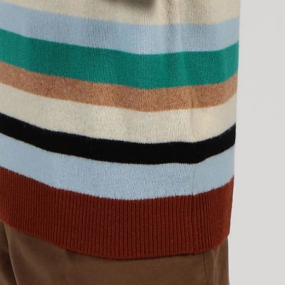 ＴＯＭＯＲＲＯＷＬＡＮＤ　ｔｒｉｃｏｔ　　カシミヤ　マルチボーダーニット