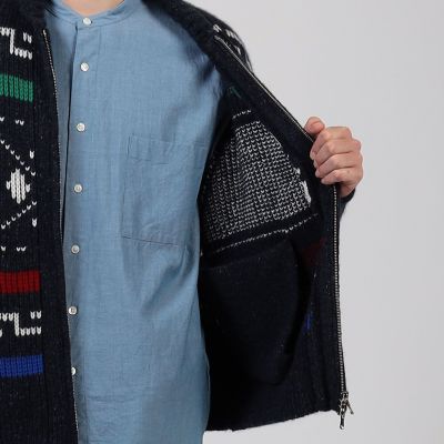 【別注】ＰＥＮＤＬＥＴＯＮ　カシミヤ　ショールカラー　カウチンニット