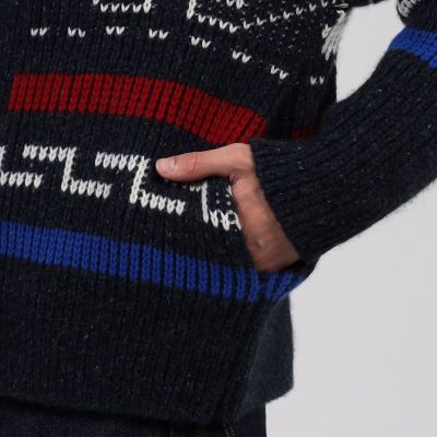 【別注】ＰＥＮＤＬＥＴＯＮ　カシミヤ　ショールカラー　カウチンニット
