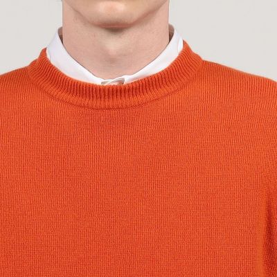 カシミヤ　クルーネックプルオーバー　ニット