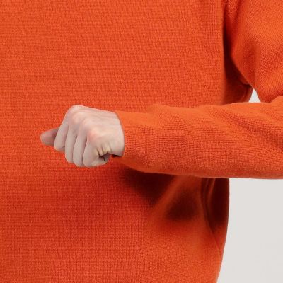 カシミヤ　クルーネックプルオーバー　ニット