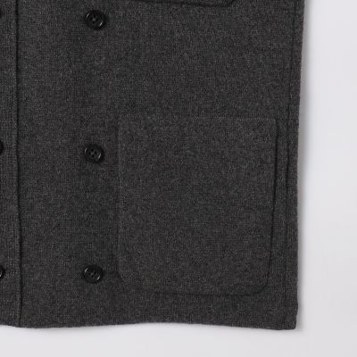 カシミヤ　ダブルブレステッド　カーディガン