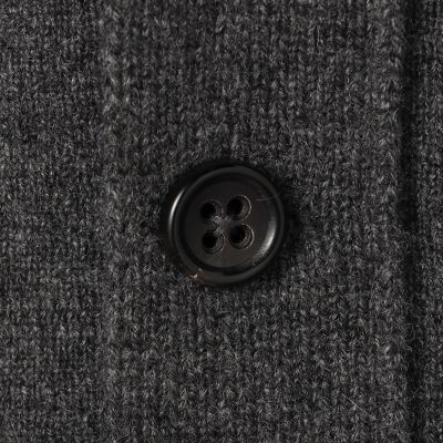 カシミヤ　ダブルブレステッド　カーディガン