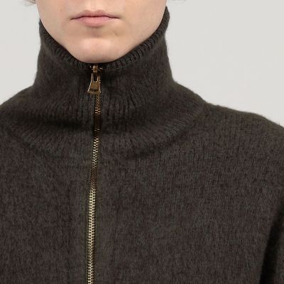 ウール カシミヤ シルク ジップアップ ニットブルゾン | TOMORROWLAND