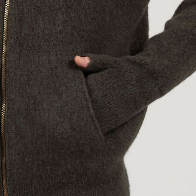 ウール カシミヤ シルク ジップアップ ニットブルゾン | TOMORROWLAND