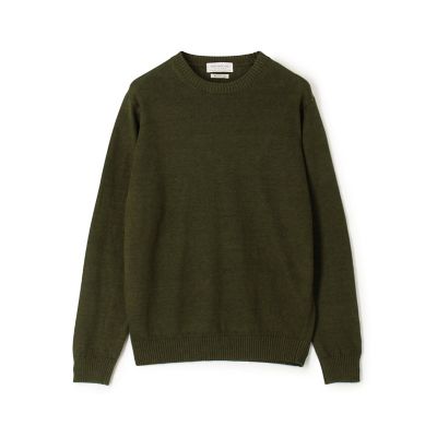 トゥモローランドTOMORROWLAND tricotリネン100%ニット TOMORROWLAND Tricot リネンクルーネック プル