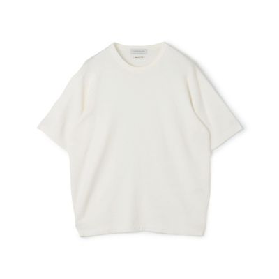 ＴＯＭＯＲＲＯＷＬＡＮＤ　ｔｒｉｃｏｔ　シーアイランドコットン　ハーフスリーブクルーネックニット