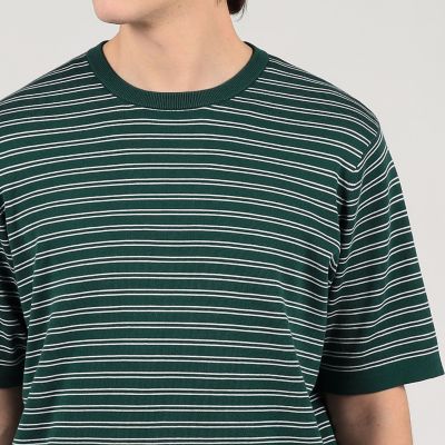 ＴＯＭＯＲＲＯＷＬＡＮＤ　ｔｒｉｃｏｔ　シーアイランドコットン　ハーフスリーブクルーネックニット