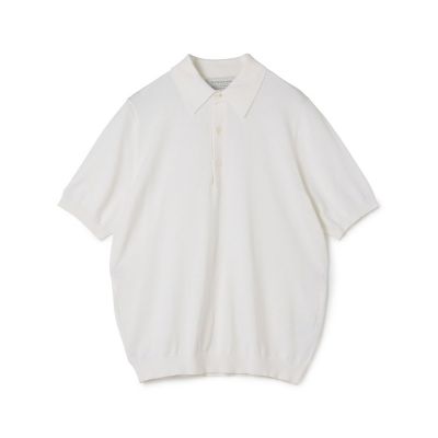 ＴＯＭＯＲＲＯＷＬＡＮＤ　ｔｒｉｃｏｔ　シルクコットン　ニットポロシャツ　ＳＥＳＩＡ